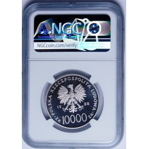 PRÓBA NIKIEL 10000 złotych 1988, Jan Paweł II - X Lat Pontyfikatu