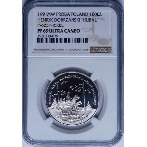 PRÓBA NIKIEL 100000 złotych 1991 HUBAL