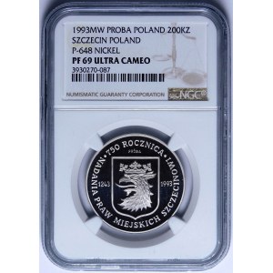 PRÓBA NIKIEL 200000 złotych 1993, Szczecin