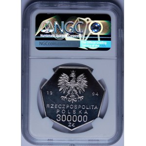 SAMPLE NIKIEL 300,000 zloty 1994, 70th Anniversary of the Rebirth of the Bank of Poland