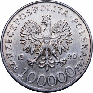 100000 PLN 1990 Solidarität Typ A