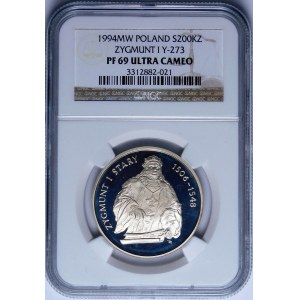 200000 złotych 1994 Zygmunt Stary