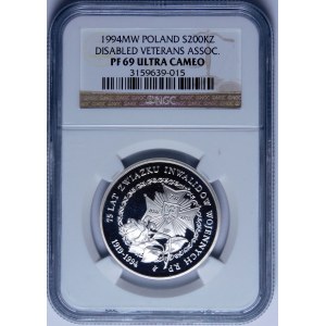 200000 złotych 1994 75 lat Związku Inwalidów Wojennych