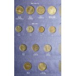 Sada komunistických oběžných mincí 1973-1990 v albech - 162 mincí