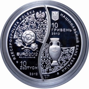 Sada 10 zlotých + 10 hrivien UEFA EURO 2012 - POLSKÁ VERZIA