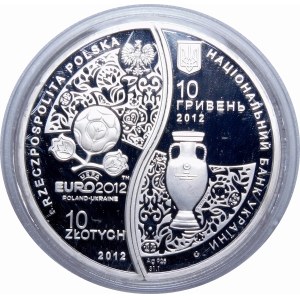 Set of 10 zloty + 10 hryvnia UEFA EURO 2012 - UKRAINIAN VERSION