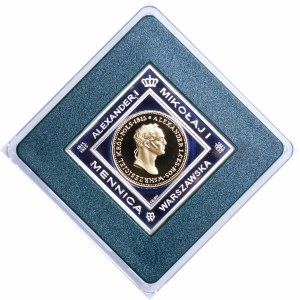 Klip 50zloté mince Polského království z let 1827 - 2008