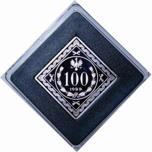 Spona na mince 100 marek Józefa Piłsudského z let 1922 - 2006