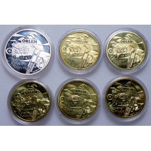 Set of numismatic coins Cult Polish Motorcycles