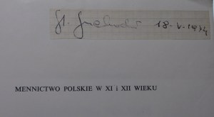 Suchodolski Stanisław, Mennictwo polskie w XI i XII wieku