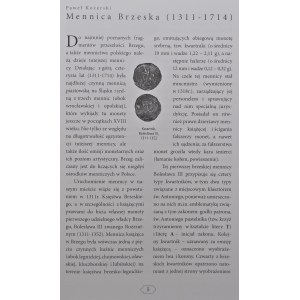 Kozerski P., Techmańska A., Katalog der Ausstellung der Münzprägung der schlesischen Piasten aus den Sammlungen des Museums der schlesischen Piasten in Brzeg