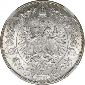 Österreich, Franz Joseph I., 5 Kronen 1900 Wien