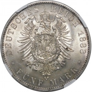 Německo, Prusko, Frederick III, 5 marek 1888 A Berlin