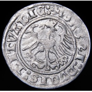 Žigmund I. Starý, polgroš 1512, Vilnius - diagonálna dvojbodka, dvojbodka