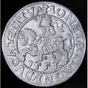 Sigismund II Augustus, Half-penny 1553, Vilnius - LI/LITVA - rare