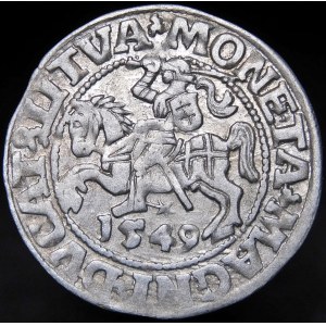 Sigismund II Augustus, Halbpfennig 1549, Wilna - 9 Pogon, LI/LITVA