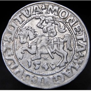 Sigismund II Augustus, Half-penny 1549, Vilnius - 9 Pogon, LI/LITVA