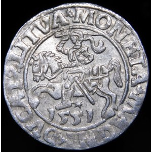 Sigismund II Augustus, Half-penny 1551, Vilnius - LI/LITVA