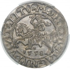 Sigismund II. Augustus, Halbergroschen 1558, Wilna - LI/LITV