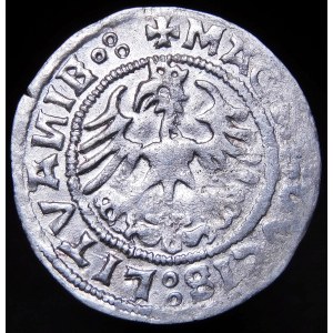 Sigismund I. der Alte, Halber Pfennig 1520, Vilnius - Dreipfennig - selten