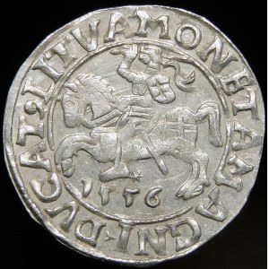 Sigismund II Augustus, Half-penny 1556, Vilnius - LI/LITVA - curiosity