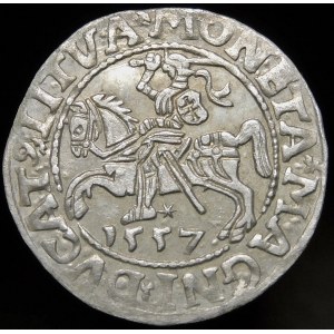 Sigismund II Augustus, Half-penny 1557, Vilnius - LI/LITVA - beautiful