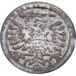 Žigmund III Vasa, denár 1596, Gdansk - veľký dátum