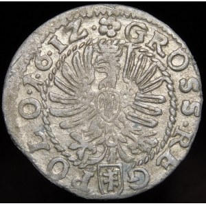 Zikmund III Vasa, Grosz 1612, Krakov - ∙1∙6∙1Z∙.
