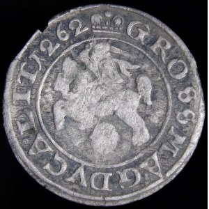 Zygmunt III Waza, Grosz 1626, Wilno - data 1262 - rzadki