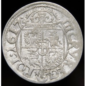 Žigmund III Vasa, 3 Kruciera 1617, Krakov