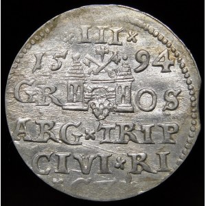 Zygmunt III Waza, Trojak 1594, Ryga