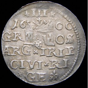 Zygmunt III Waza, Trojak 1600, Ryga - rzadszy