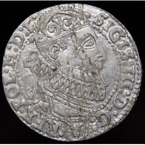 Sigismund III. Vasa, Sixpence 1627, Krakau - schön