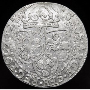 Žigmund III Vaza, šesťpercentná minca 1627, Krakov - krásna