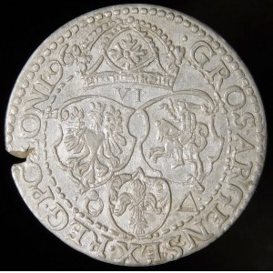 Sigismund III Vasa, Sixpence 1596, Malbork - small head