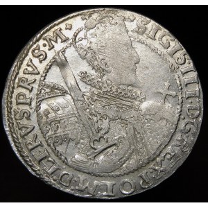 Sigismund III Vasa, Ort 1621, Bydgoszcz - PRVS M - sash ending