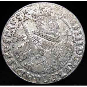 Sigismund III Vasa, Ort 1623, Bydgoszcz - PRVS M - sash ending, labrys