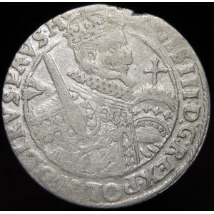 Žigmund III Vasa, Ort 1623, Bydgoszcz - PRVS M - koniec krídla, labrys