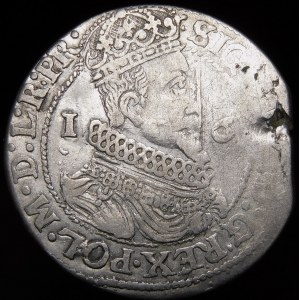 Žigmund III Vasa, Ort 1624/3, Gdansk - prelamovaný dátum, PR