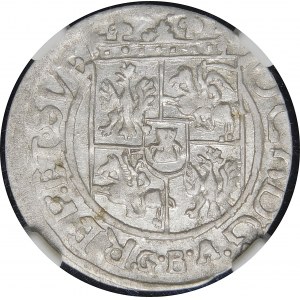John II Casimir, Half-track 1661 GBA, Lviv - double punch - rare