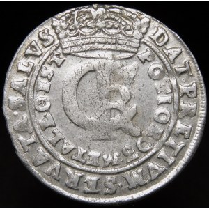 Johannes II. Kasimir, Tymf 1665 AT, Bromberg - Blatt - selten