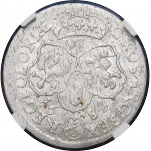 Jan III Sobieski, šestipence 1684 SP, Bydgoszcz - krásný a vzácný