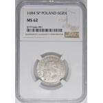 John III Sobieski, Sixpence 1684 SP, Bydgoszcz - beautiful and rare