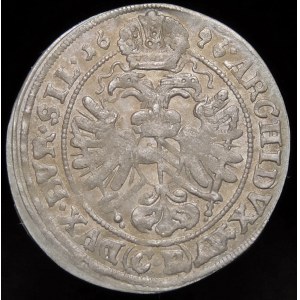 Silesia - Silesia under Habsburg rule, Leopold I, 3 krajcary 1696 CB, Brzeg