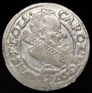 Silesia - Duchy of Ziębice and Olesnica, Charles II, 3 krajcary 1615, Olesnica