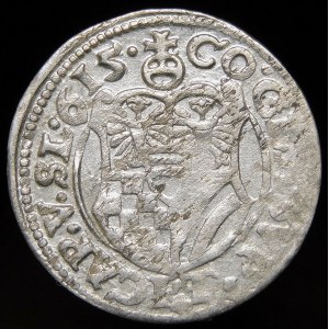 Silesia - Duchy of Ziębice and Olesnica, Charles II, 3 krajcary 1615, Olesnica