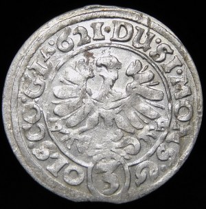 Silesia - Duchy of Ziębice and Olesnica, Henry Wenceslas and Charles Frederick, 3 krajcary 1621 BH, Olesnica
