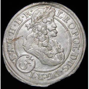 Slezsko - Slezsko pod vládou Habsburků, Leopold I., 3 krajcary 1701 FN, Opole