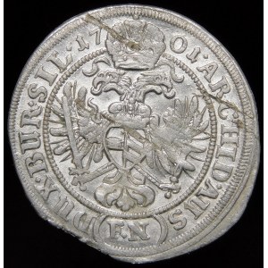 Slezsko - Slezsko pod vládou Habsburků, Leopold I., 3 krajcary 1701 FN, Opole