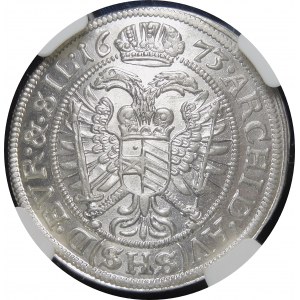 Silesia - Silesia under Habsburg rule, Leopold I, 6 krajcars 1673 SHS, Wroclaw - exquisite
